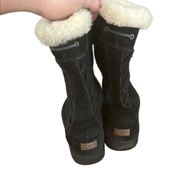 UGG Suburb Crochet Winter Boots Size 6 - Picture 2 of 4